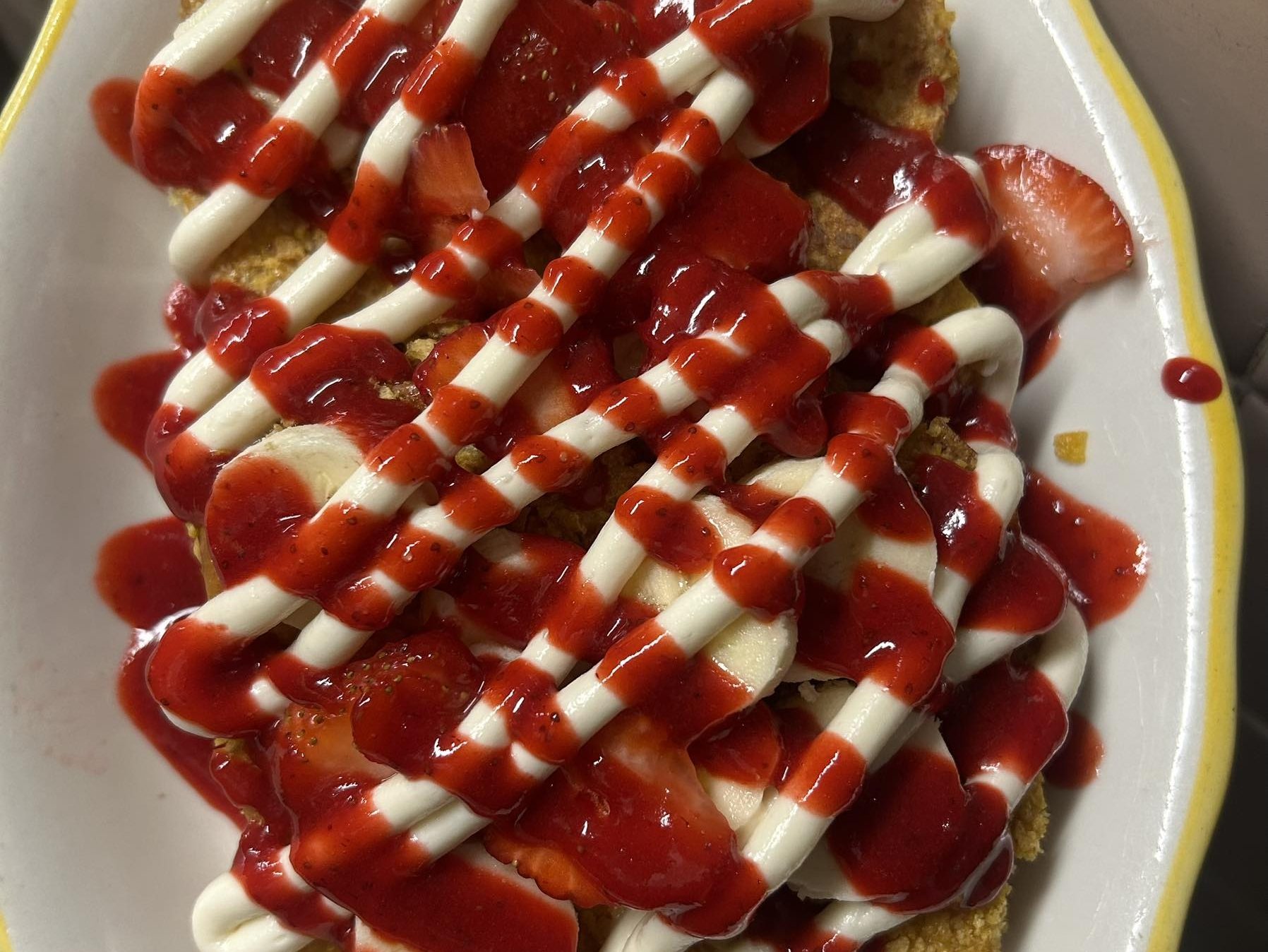 French toast with strawberries